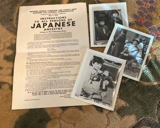 JAPANESE INTERMENTNOTICE WWII