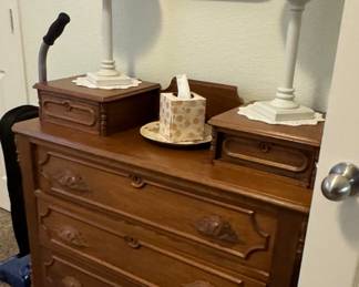 Small three drawer antique dresser