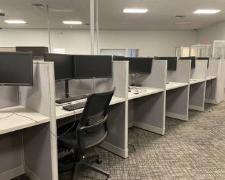 Large collection of desks