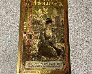 Gold back half dollars