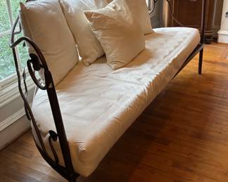 Custom wrought iron day bed