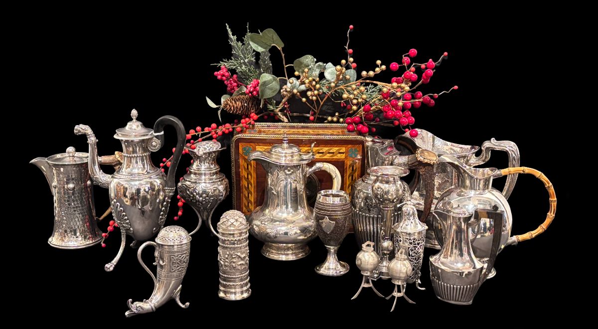 a Beautiful Selection of Sterling Silver & Silver-plate
for your Holiday Tablescape