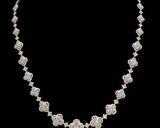 White Gold & Diamond Necklace