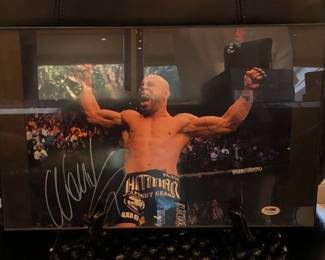 Framed autographed photo