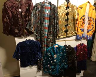 Lots of silk fabrics and traditional Chinese clothing!
