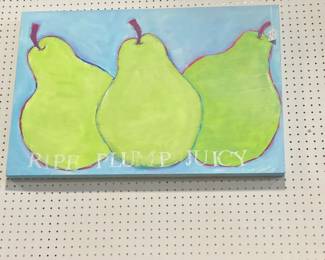 "Ripe Plump Juicy" original oil on canvas