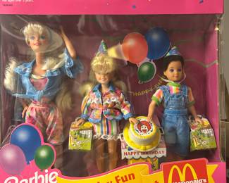 1993 vintage Barbie birthday fun at McDonalds NIB $45