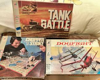 Vintage Games: Tank Battle $25
Chopper Strike & Dogfight $39 ea
