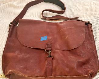 Leather satchel 19” wide $75