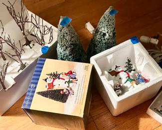 Dept 56, Snow & Heritage Christmas Village pieces.