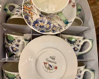 Gien France Tamarin Floral Patterns tea cup set.
$25/ 2 pc set. 10 sets available