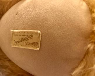 Deans collector club Rag Book Bear new with tags $100