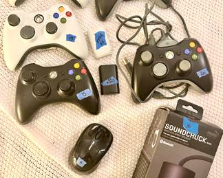 Video game controllers. $10-20ea
Sound chuck wireless Bluetooth sport speaker $10