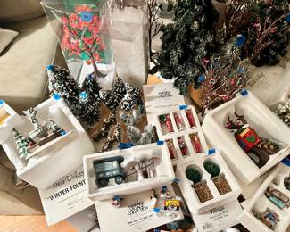 Snow & Heritage Christmas Village pieces.