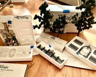 Dept 56, Snow & Heritage Christmas Village pieces.