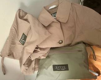 Hammacher Schlemmer & Sanyo packable raincoats fold into its own zippered pouch for travel $25ea