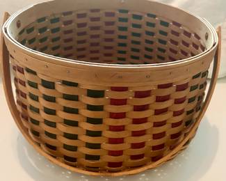 Vintage signed Longaberger holiday basket $25