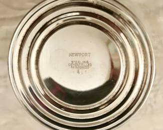 5pc Brandy Snifter Set Newport Sterling Cement filled Base Reinforced 1610 VTG $60