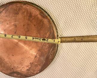 11” Rnd Copper sauté / flambé pan $50