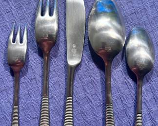 Dansk Variation VI 5 Piece flatware place setting vintage; $65/5pc place setting