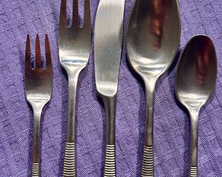 Dansk Variation VI 5 Piece flatware place setting vintage; $65/5pc place setting