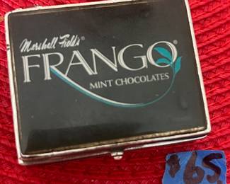 Monet Marshall Fields Frango Mint Chocolates Metal/ Enamel Case $65