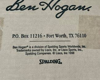 Ben Hogan / Spaulding Boxed Set of