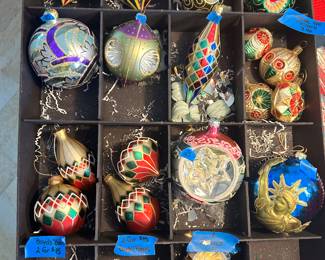 Radco, Boyd Bear & Mercury vintage ornaments