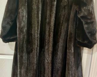 Vntg Full Length Mink Coat by Pierre Balkan Paris “M/L” / Cuff Sleeves $750