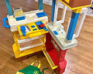 Vintage Fisher Price folding toy MacDonalds. $250
