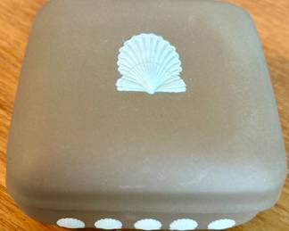 Wedgewood shell pattern jewelry box $45