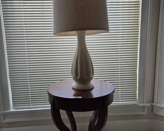 End table and 1960's lamp