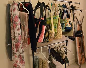 Purses, scarves and belts