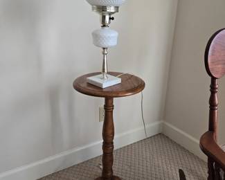 Candles stick stand and milk glass light