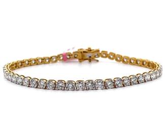Classic 7 Carat Diamond Tennis Bracelet