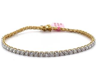 Sparkling 5 Carat Diamond Tennis Bracelet