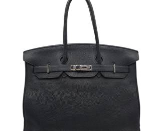 Hermès Birkin 35 Togo Black with Palladium Hardware (2009)