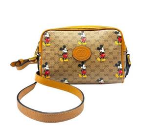 Gucci x Disney GG Supreme Mickey Mouse Crossbody Bag