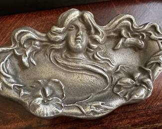 Vintage Small Nouveau Tray