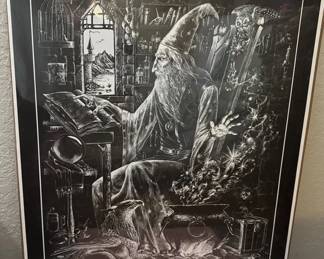 Vintage Wizard Original 80s print