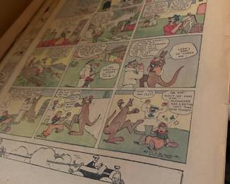 Vintage 1920s Comics in Folder