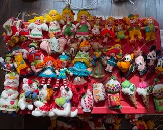 Vingate, handmade Christmas ornaments include Disney friends, Goldy Locks & the 3 bares, Pinocchio, Mr. & Mrs. Clause, etc. HURRY! These will sell out quickly!