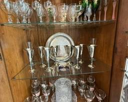 Dozens of crystal and silver plated cup ware to enhance your room or complete your set!
