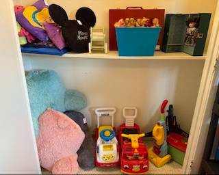 Lots of decorative pillows and lounge pillows for all ages