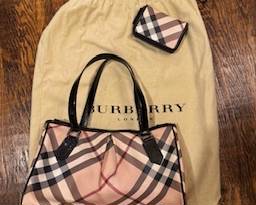 Burberry Supernova Check purse (good condition), wallet (good condition), and dust cover
