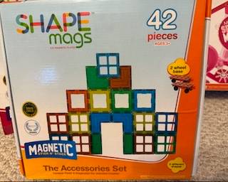 Magnatiles are great for great for little hands - all pieces included!