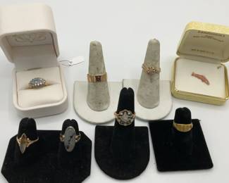 10K Rings With One Black Hills Gold Pin And Ring And 1GF Ring