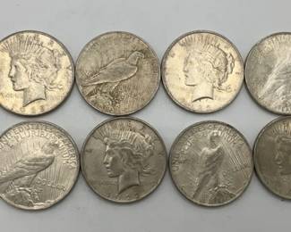 1922 Peace Silver Dollars