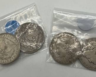 1900 And 1901 Silver Dollars