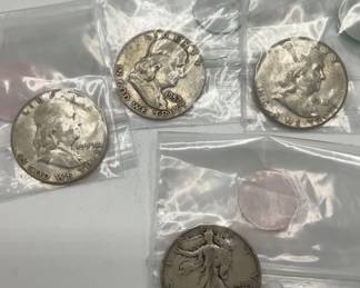 Four 1 2 Dollar Coins